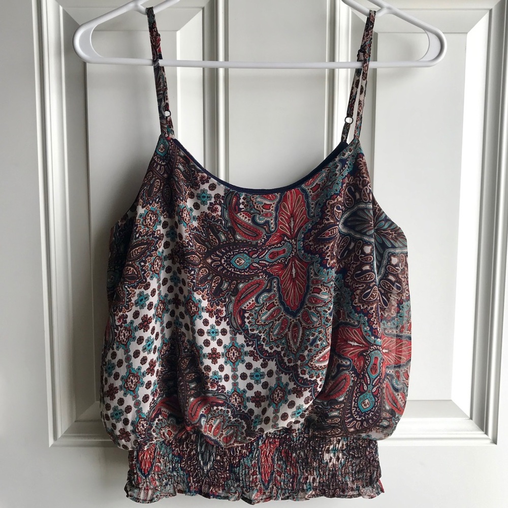 Charlotte Russe Paisley Top Size Small